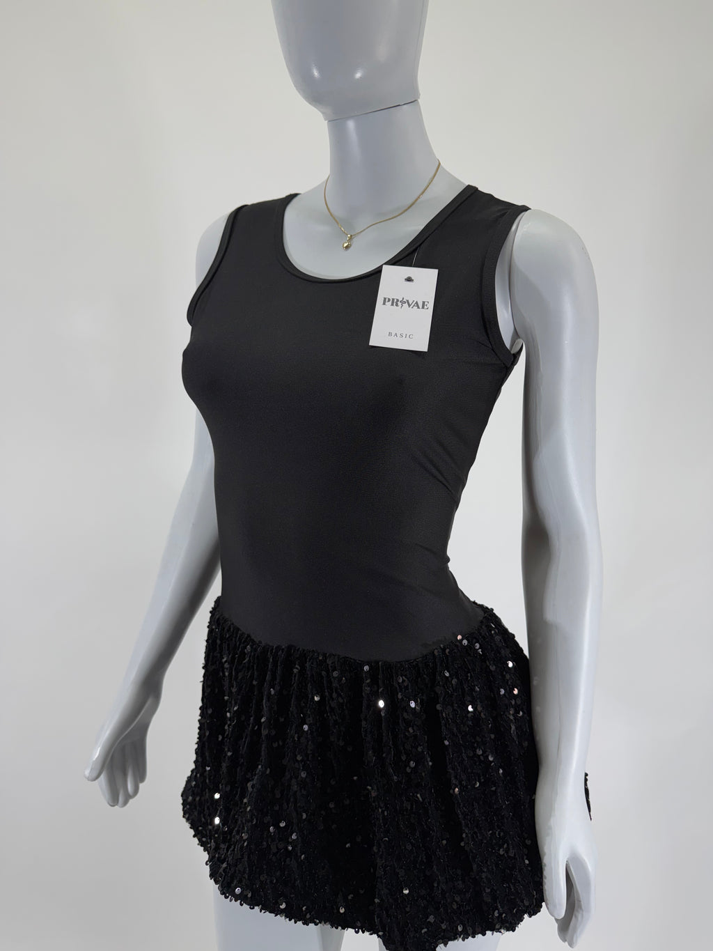 Vestido Dama Corto Globo Lentejuela