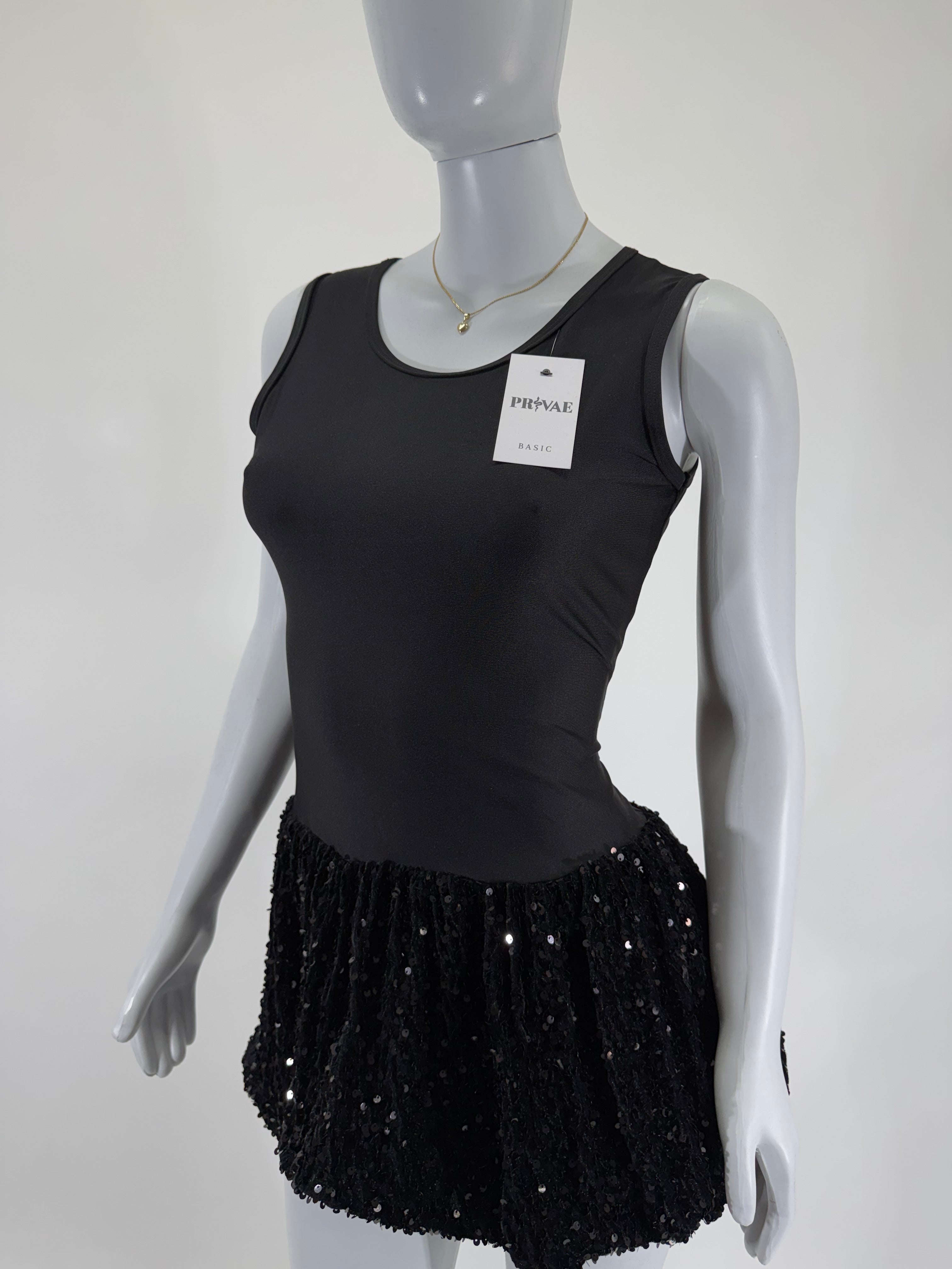 Vestido Dama Corto Globo Lentejuela