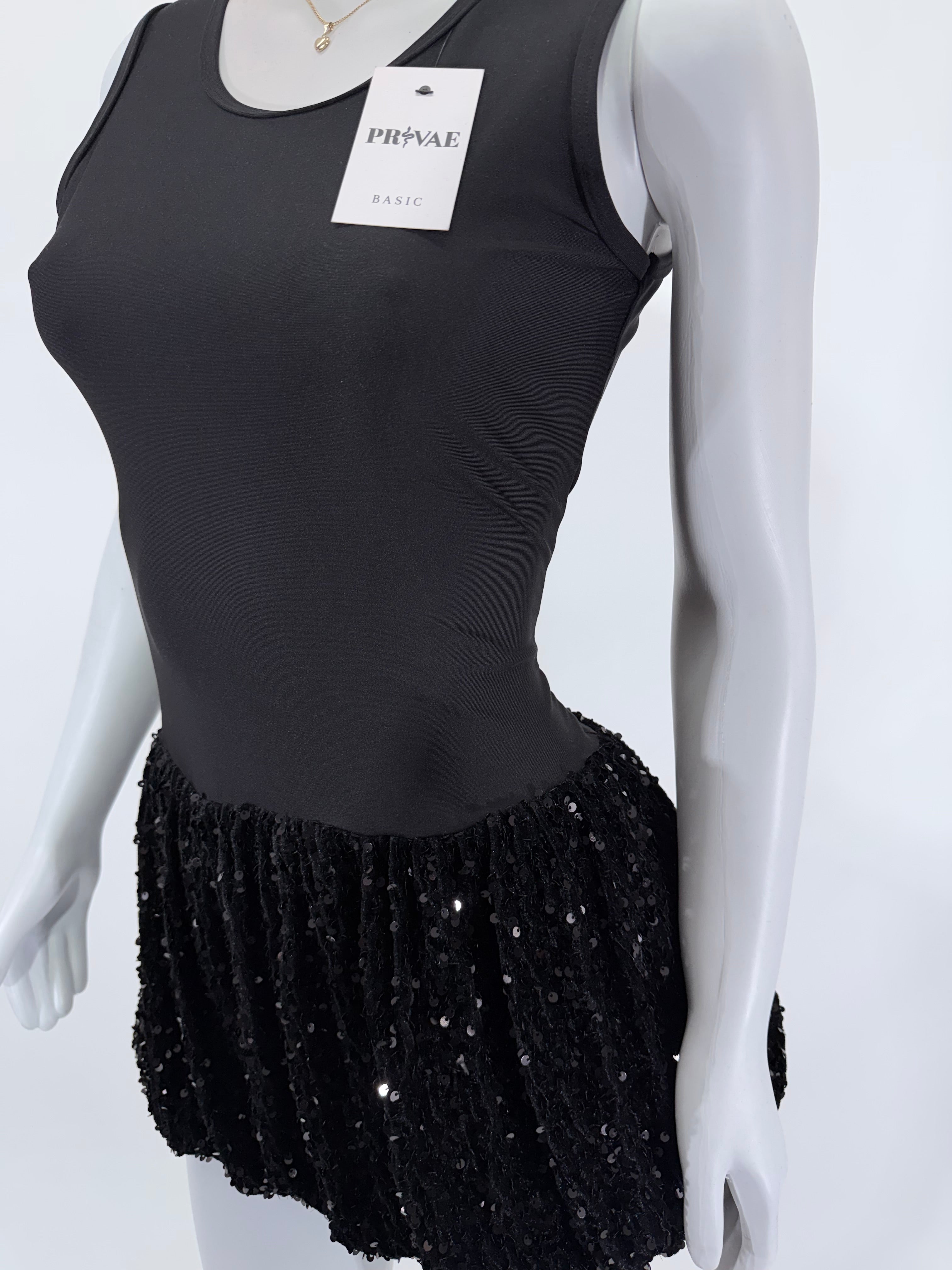 Vestido Dama Corto Globo Lentejuela