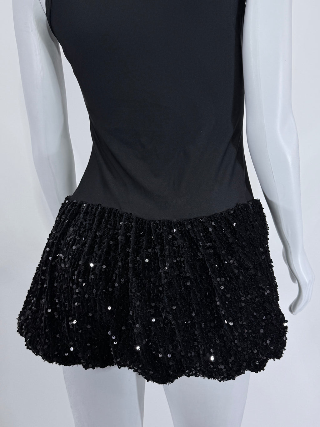 Vestido Dama Corto Globo Lentejuela