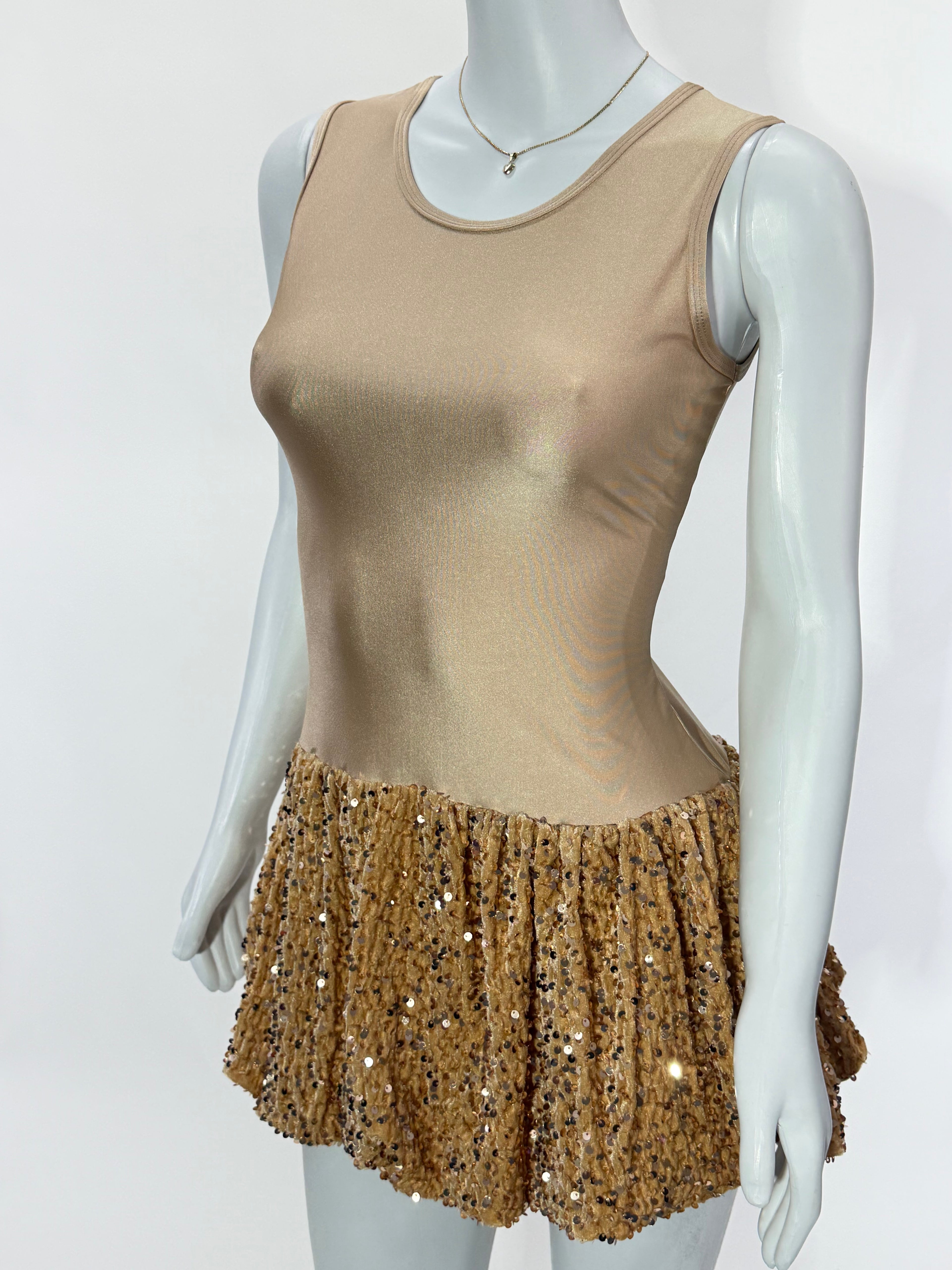 Vestido Dama Corto Globo Lentejuela