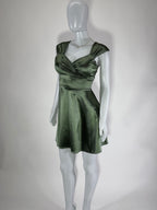 Vestido Dama Corto Satin