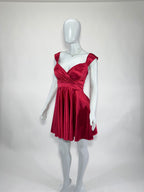 Vestido Dama Corto Satin