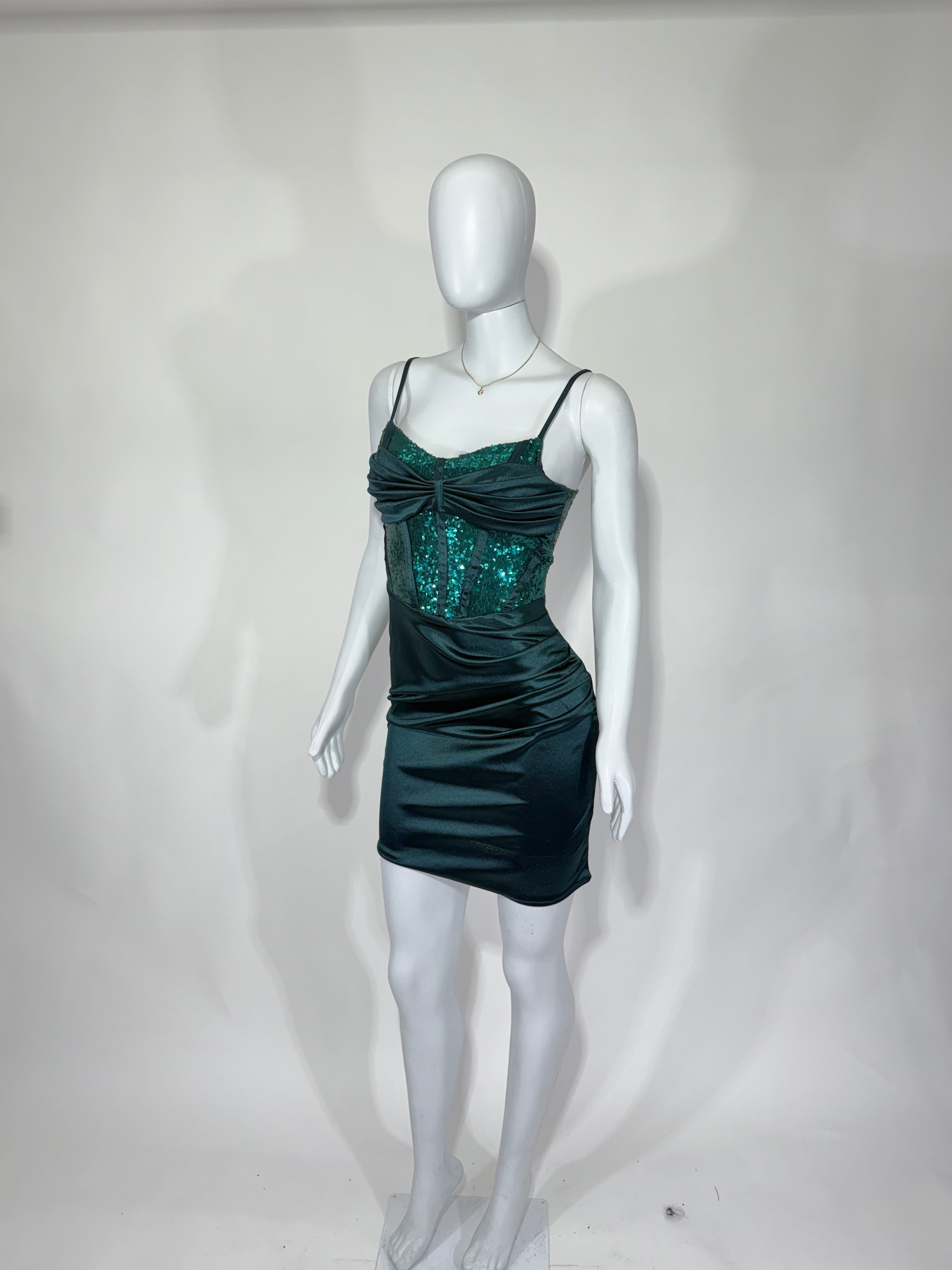 Vestido Corto Dama Satin
