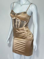 Vestido Corto Dama Satin