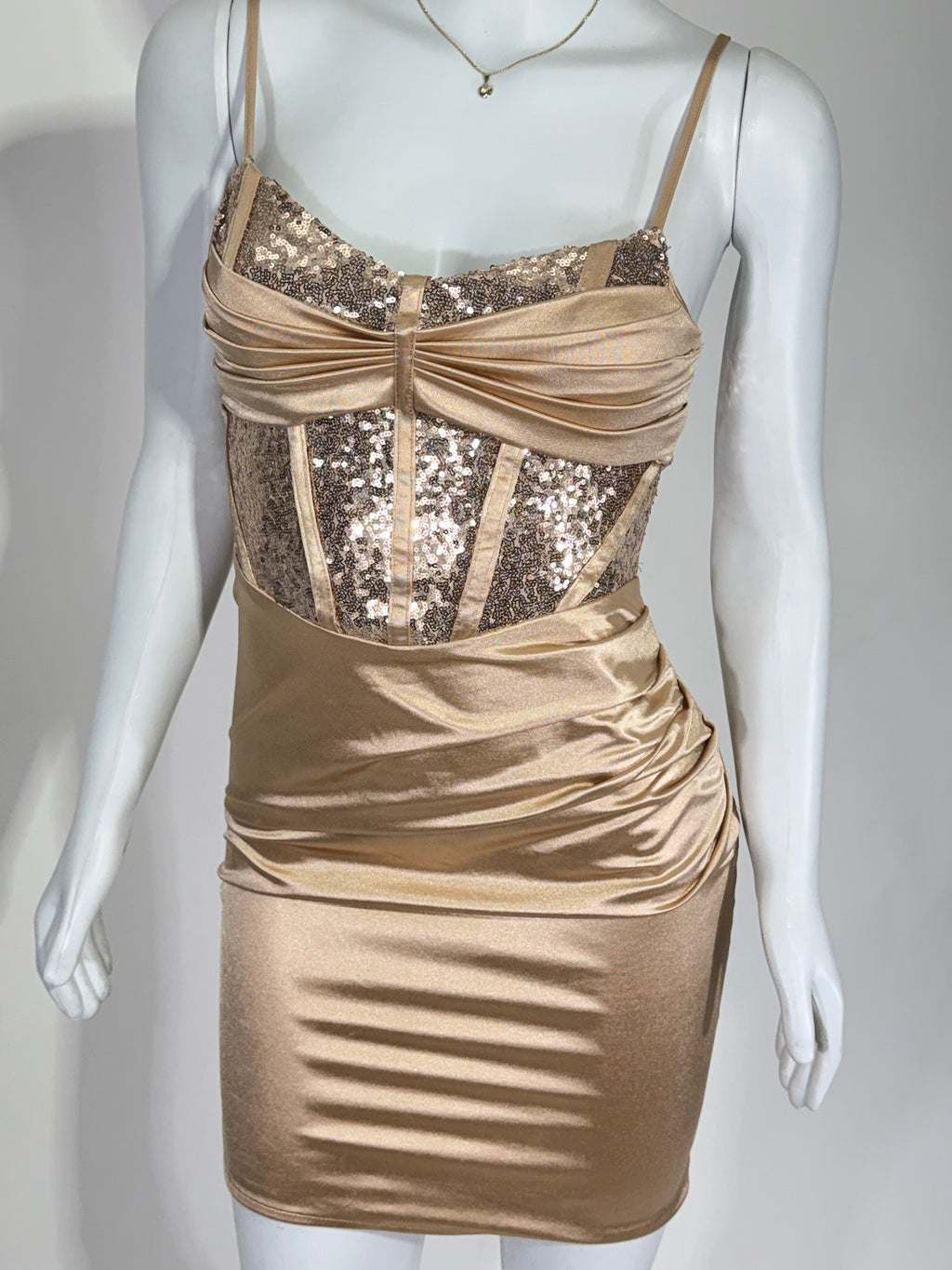 Vestido Corto Dama Satin