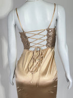 Vestido Corto Dama Satin