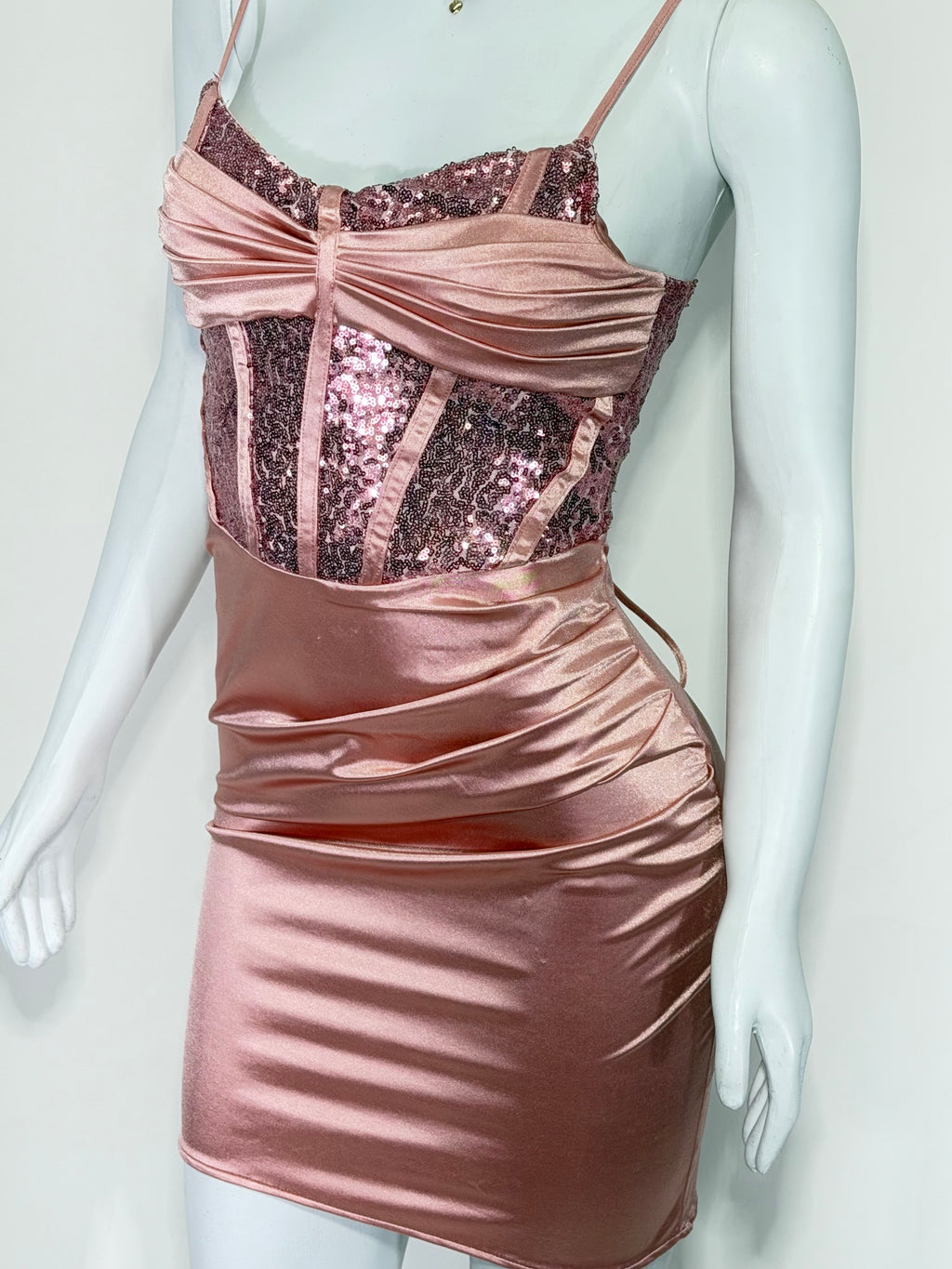 Vestido Corto Dama Satin
