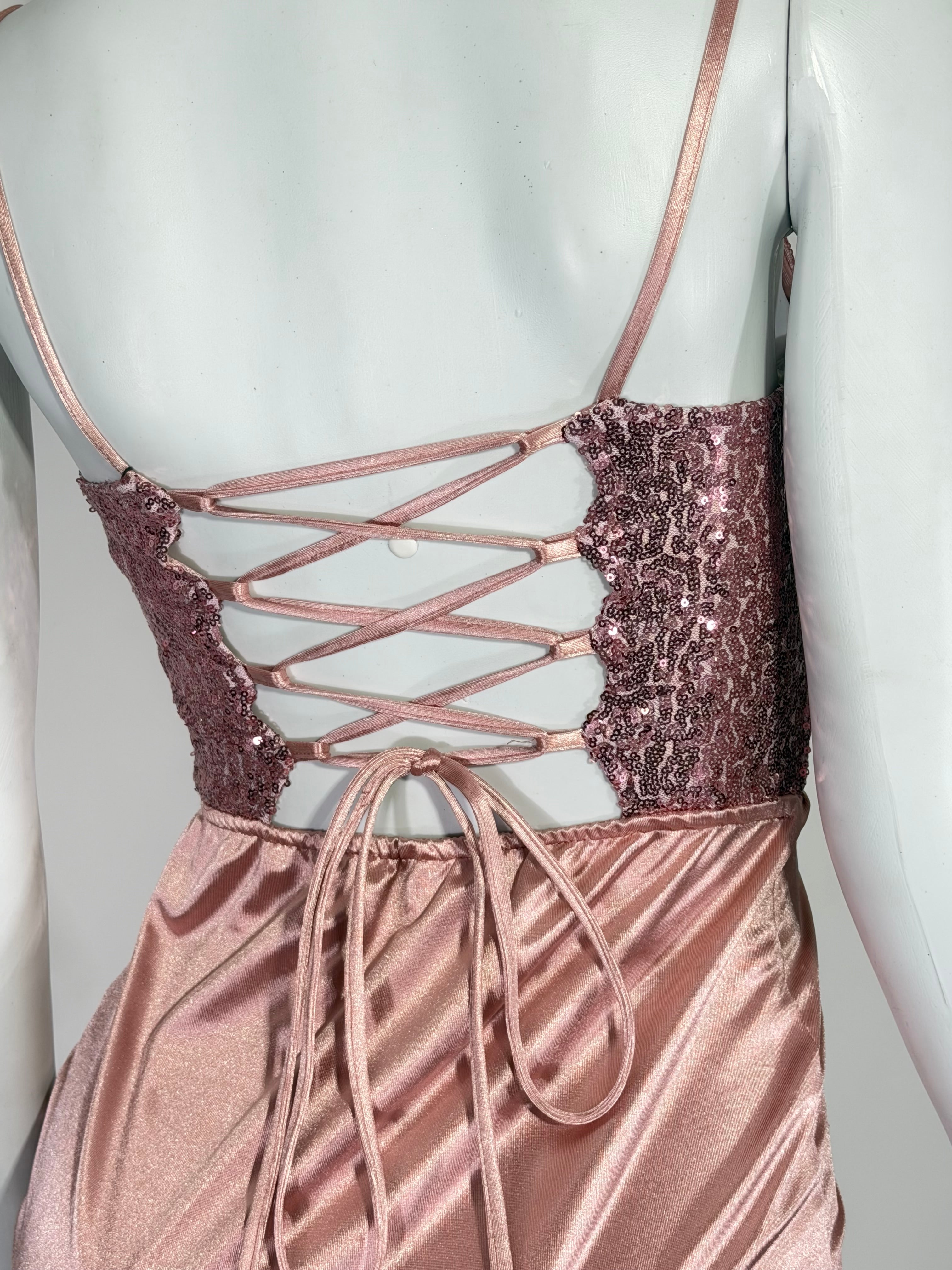 Vestido Corto Dama Satin