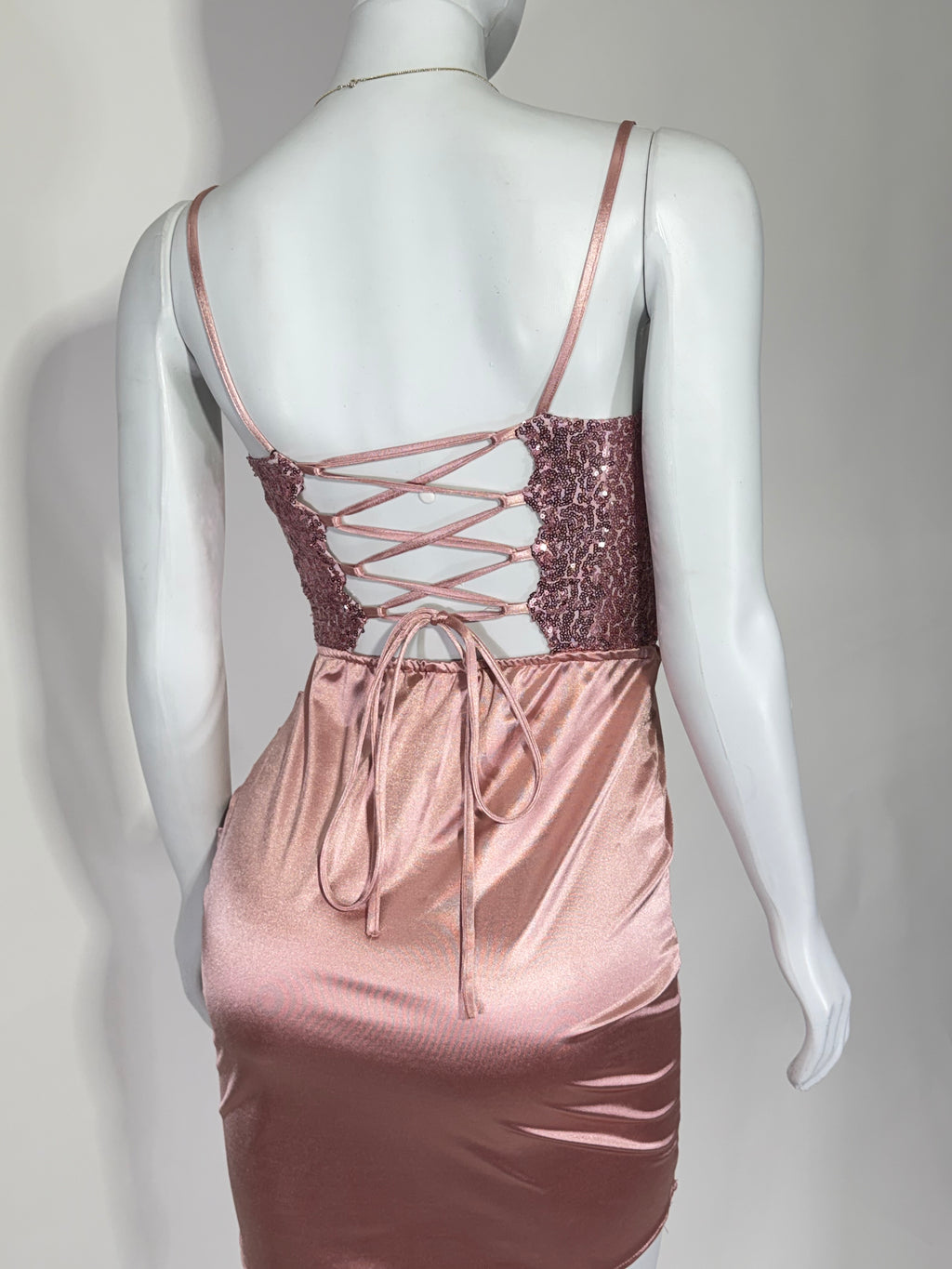 Vestido Corto Dama Satin