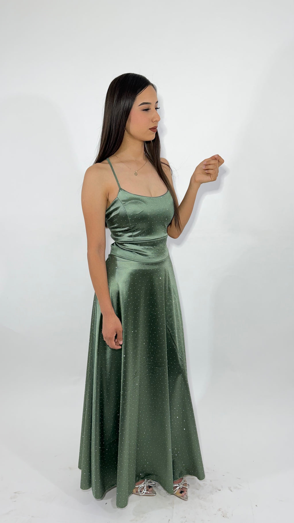 Vestido Largo Satinado