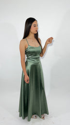 Vestido Largo Satinado
