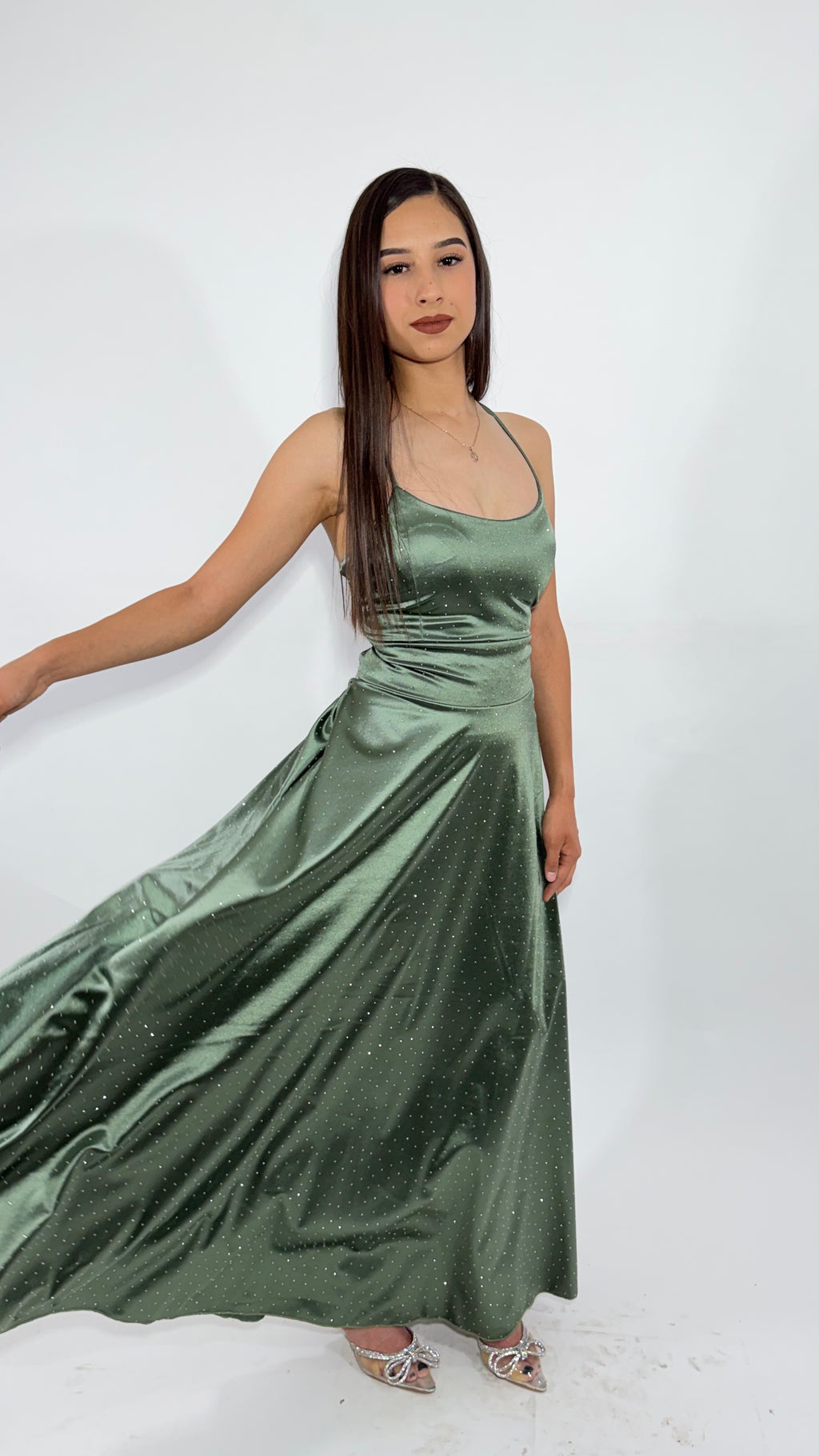 Vestido Largo Satinado