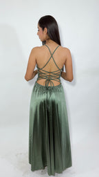 Vestido Largo Satinado