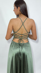 Vestido Largo Satinado