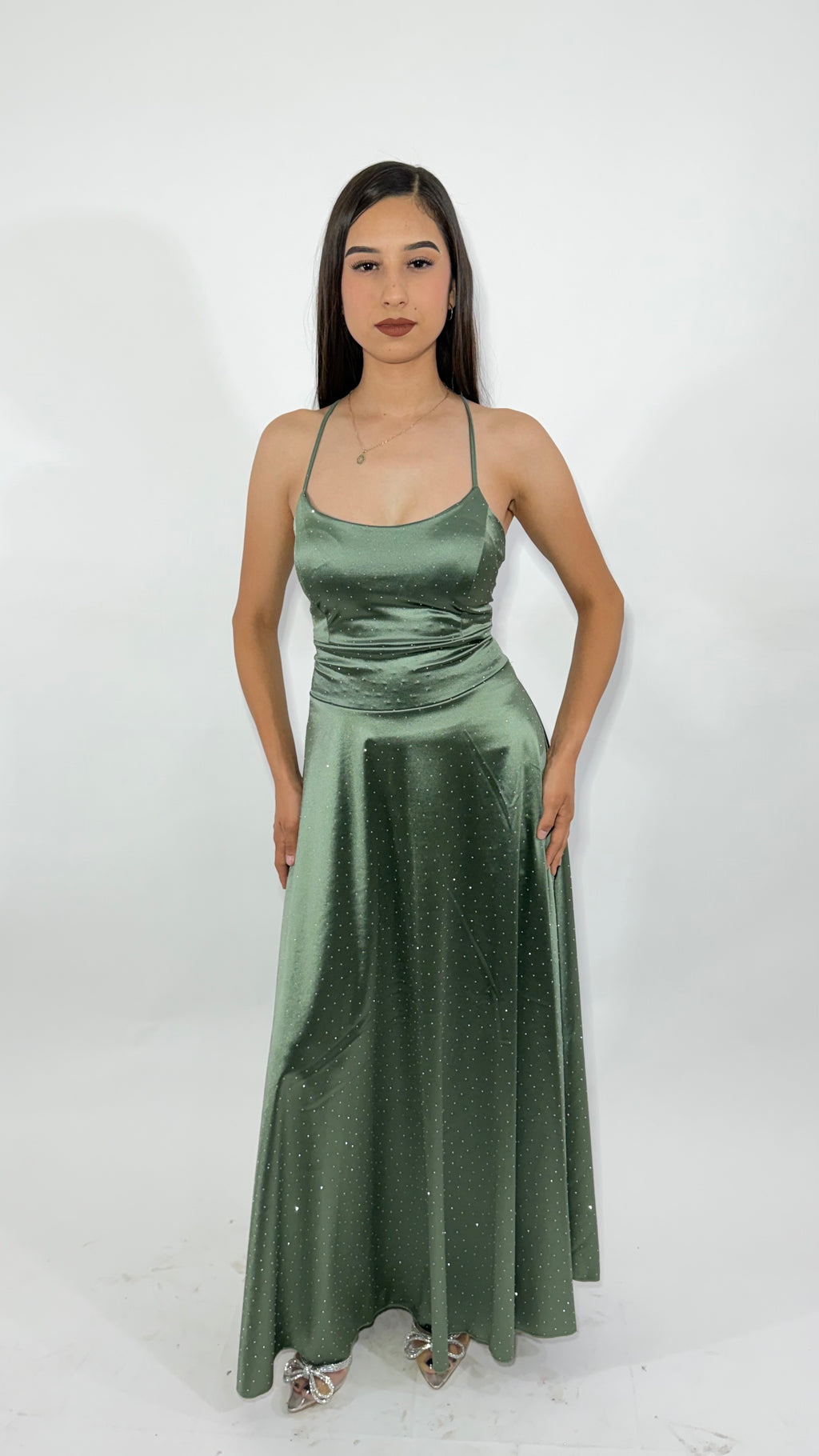 Vestido Largo Satinado
