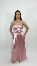Vestido Largo Satinado