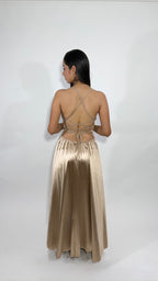Vestido Largo Satinado
