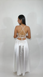 Vestido Largo Satinado