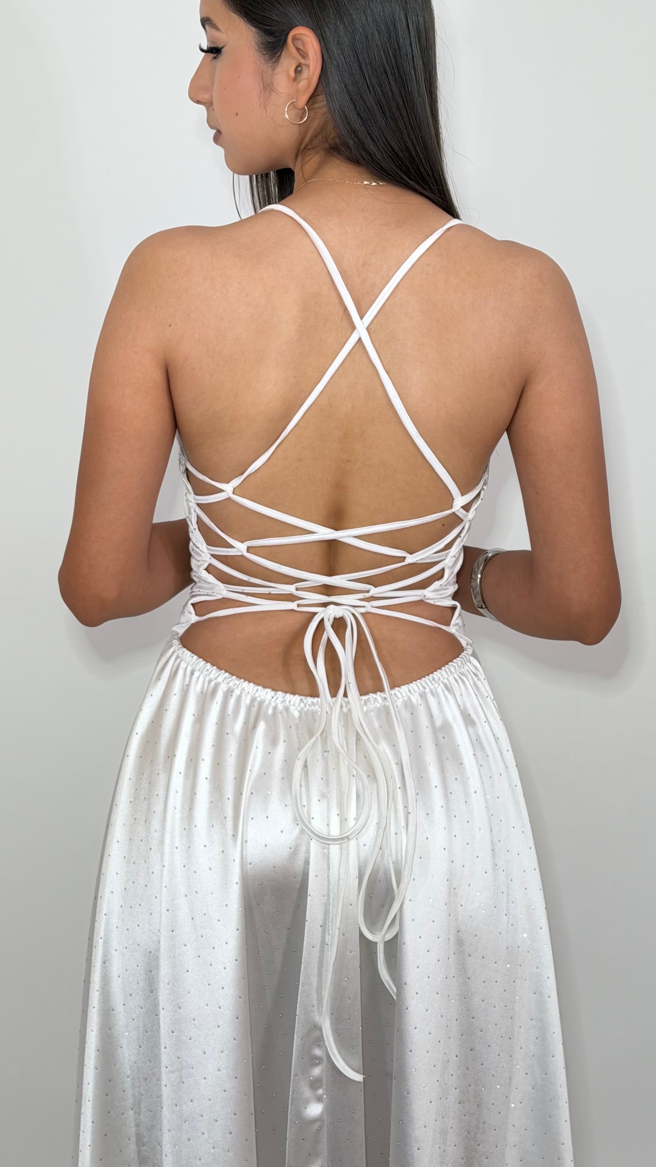 Vestido Largo Satinado
