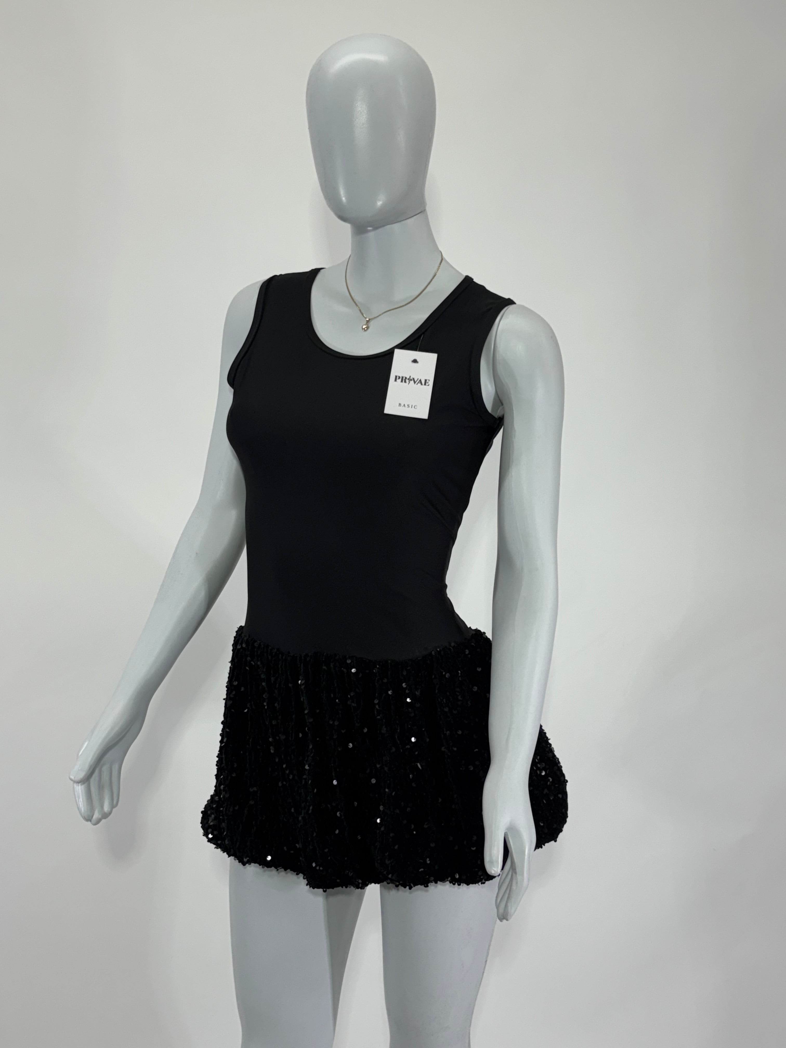 Vestido Dama Corto Globo Lentejuela